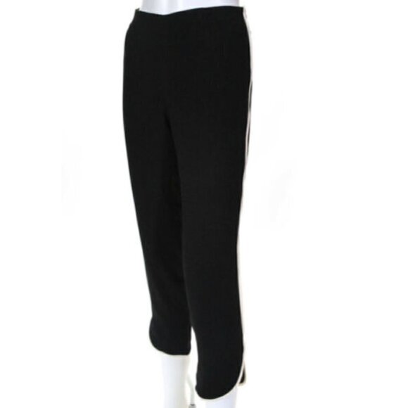 L'AGENCE Black Linen Slim Cropped Pants - Picture 6 of 10